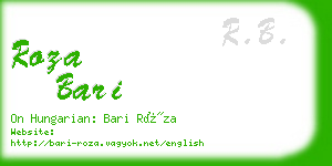roza bari business card